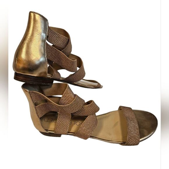 Rosegold Sandals Elastic Straps sz 11 - Picture 9 of 11